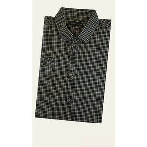 RALPH LAUREN BLACK LABEL Black Plaid Long Sleeve Shirt Size 16.5 EC